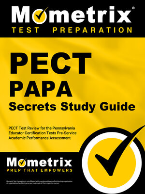 cover image of PECT PAPA Secrets Study Guide